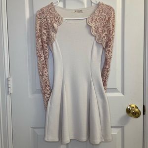 K-DABA Korean brand a line lace sleeve dress size S